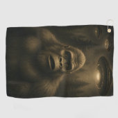 Serviette De Golf Bigfoot Sasquatch Alien UFO Funny (Horizontal)