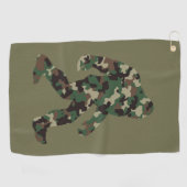 Serviette De Golf Bigfoot Sasquatch Camo (Horizontal)