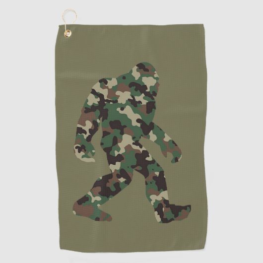 Serviette De Golf Bigfoot Sasquatch Camo (Devant)