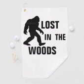 Serviette De Golf BIGFOOT / Sasquatch : PERDU DANS LES BOIS (En situation)
