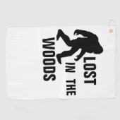 Serviette De Golf BIGFOOT / Sasquatch : PERDU DANS LES BOIS (Horizontal)