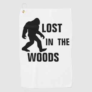 Serviette De Golf BIGFOOT / Sasquatch : PERDU DANS LES BOIS