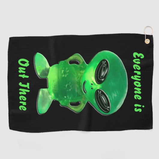 Serviette De Golf Bijou Alien (Horizontal)