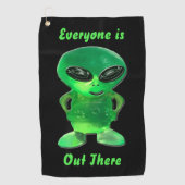 Serviette De Golf Bijou Alien (Devant)