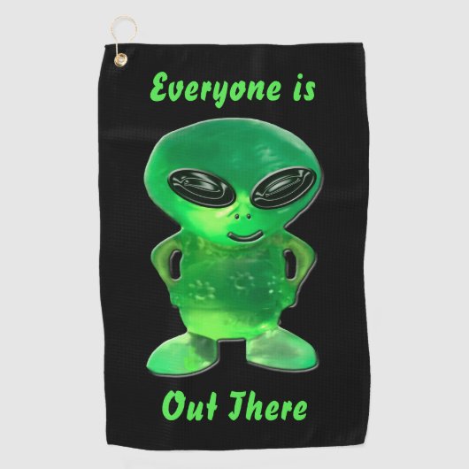 Serviette De Golf Bijou Alien (Devant)