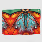 Serviette De Golf Bijoux sur une aile de feu (Horizontal)