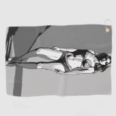 Serviette De Golf Bikini Girl (Horizontal)