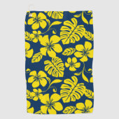 SERVIETTE DE GOLF BIKINI ROSE (BLEU FONCÉ/JAUNE) (Devant)