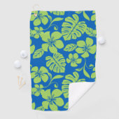 SERVIETTE DE GOLF BIKINI ROSE (BLEU/VERT) (En situation)