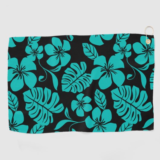 SERVIETTE DE GOLF BIKINI ROSE (NOIR/TURQUOISE) (Horizontal)