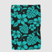 SERVIETTE DE GOLF BIKINI ROSE (NOIR/TURQUOISE) (Devant)