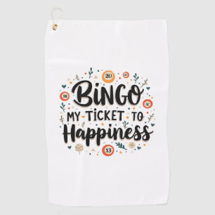 Serviette De Golf Bingo est mon billet pour le bonheur Funny Bingo J
