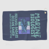 Serviette De Golf Biologiste marin Biologie marine (Horizontal)