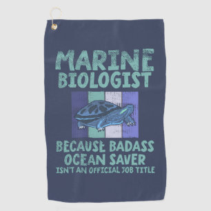Serviette De Golf Biologiste marin Biologie marine