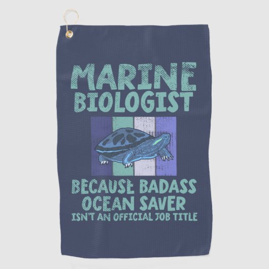 Serviette De Golf Biologiste marin Biologie marine (Devant)