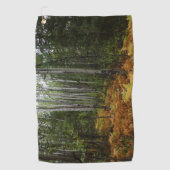 Serviette De Golf Birch Trees blancs et fougères d'automne à Rocky M (Devant)