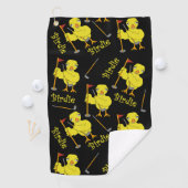 Serviette De Golf Birdie Golfer Chick (En situation)