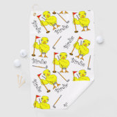 Serviette De Golf Birdie Golfer Chick (En situation)