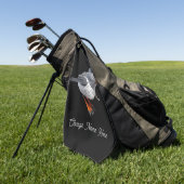 Serviette de golf Birdie personnalisée (Vert)