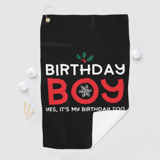 Serviette De Golf Birthday Boy (En situation)