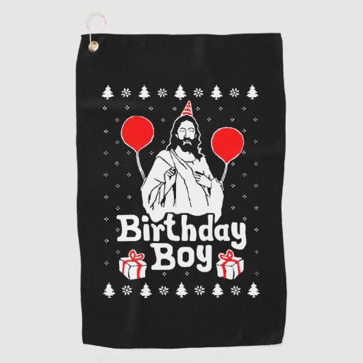 Serviette De Golf Birthday Boy (Devant)
