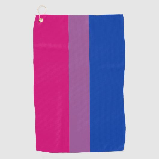 Serviette De Golf Bisexual Flag & Fierté communauté Golf /drapeau ge (Devant)