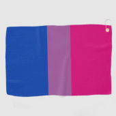 Serviette De Golf Bisexual Flag & Pride Love Golf community / LGBT  (Horizontal)
