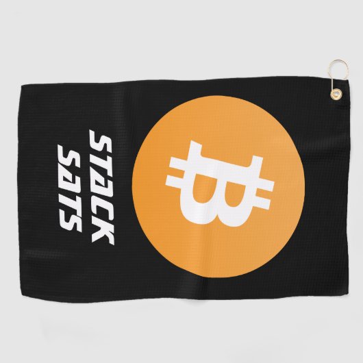Serviette de golf Bitcoin (Horizontal)