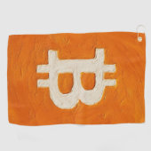 Serviette De Golf Bitcoin Standard (Huile, Style: 1) (Horizontal)