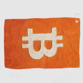 Serviette De Golf Bitcoin Standard (Huile, Style: 2) (Horizontal)