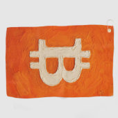 Serviette De Golf Bitcoin Standard (Oil, Style: 3) (Horizontal)