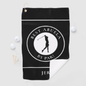 Serviette De Golf Black Best Abuela Grandma Golfeur Monogram Sports (En situation)