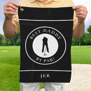 Serviette De Golf Black Best Daddy Par Par Golfer Monogrammed Sports