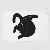 Serviette De Golf Black Cat contre Humains mp (Horizontal)