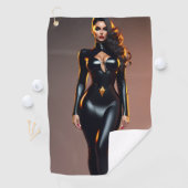 Serviette De Golf Black Catsuit Golf (En situation)