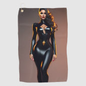 Serviette De Golf Black Catsuit Golf (Devant)