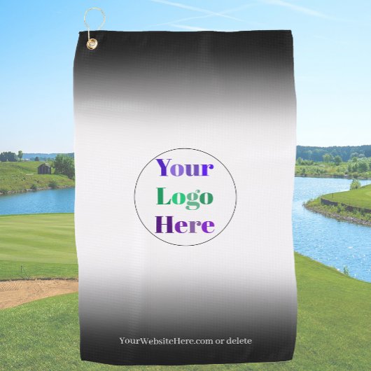 Serviette De Golf Black Custom Golf Towels With Logo No Minimum 