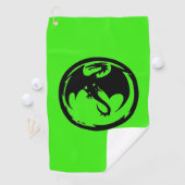 Serviette de golf Black Dragon Green (En situation)