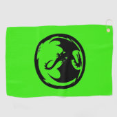 Serviette de golf Black Dragon Green (Horizontal)