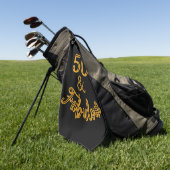 Serviette De Golf Black et Gold 50 et Fabulous (Vert)