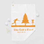 Serviette De Golf Black Funny Disc Golf Putting avec obstacle arbre (En situation)