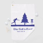 Serviette De Golf Black Funny Disc Golf Putting avec obstacle arbre (En situation)