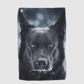 Serviette De Golf Black German Shepherd (Devant)