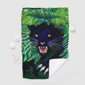 Serviette De Golf Black Panther Spirit of the Jungle (En situation)