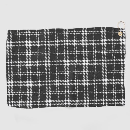 Serviette De Golf Black Plaid (Horizontal)