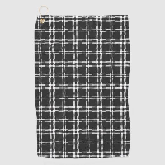 Serviette De Golf Black Plaid (Devant)