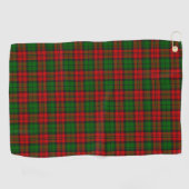 Serviette De Golf Blackwatch Campbell Tartan Red Green Plaid (Horizontal)