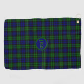 Serviette De Golf Blackwatch Tartan personnalisé (Horizontal)