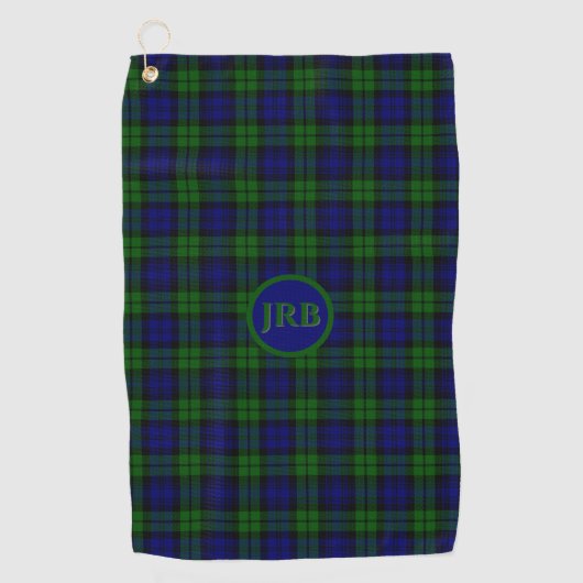 Serviette De Golf Blackwatch Tartan personnalisé (Devant)