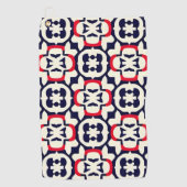 Serviette De Golf Blanc rouge et bleu de luxe (Devant)